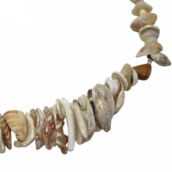 Vintage Shell and Bead Necklace Summer Beach Down the Shore Style 24" - Hey Viv - Picture 2 of 6